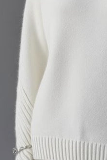 High Neck Loose Knit Sweater