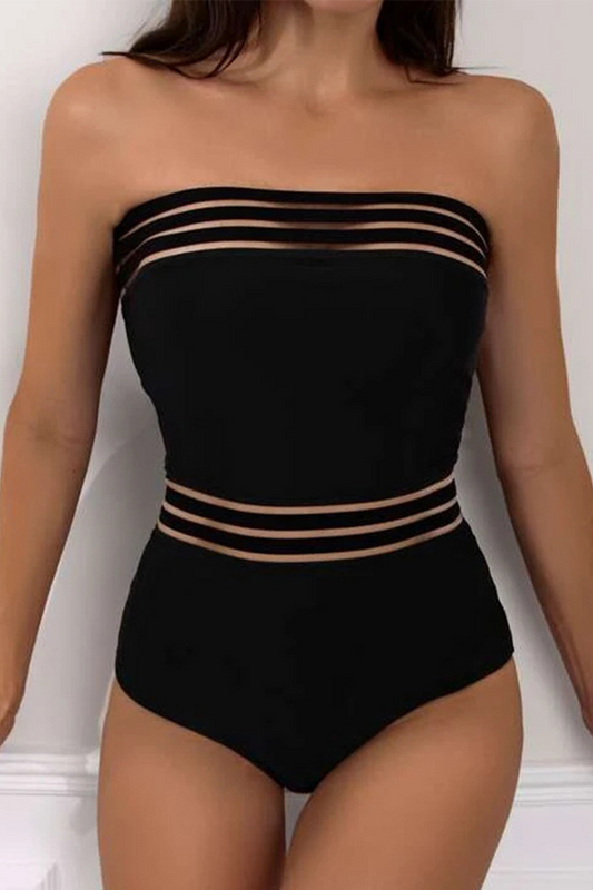 Trajes de baño de retazos sólidos para vacaciones