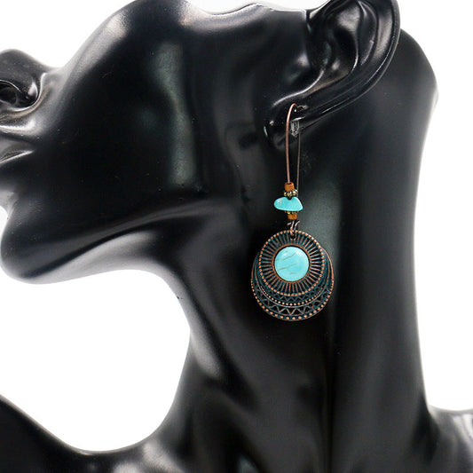 Pendientes de retazos casuales de moda