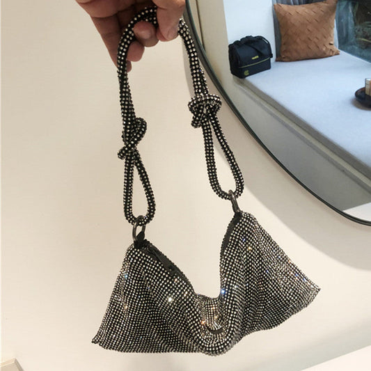 Bolsos de pedrería patchwork para fiestas diarias