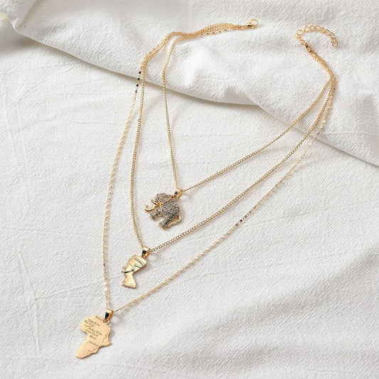 Collares casuales diarios sólidos con retales