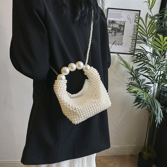 Bolsos de perlas con retazos sólidos Sweet Daily