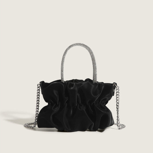 Bolsos plegables lisos Sweet Simplicity con cadenas (4 colores)