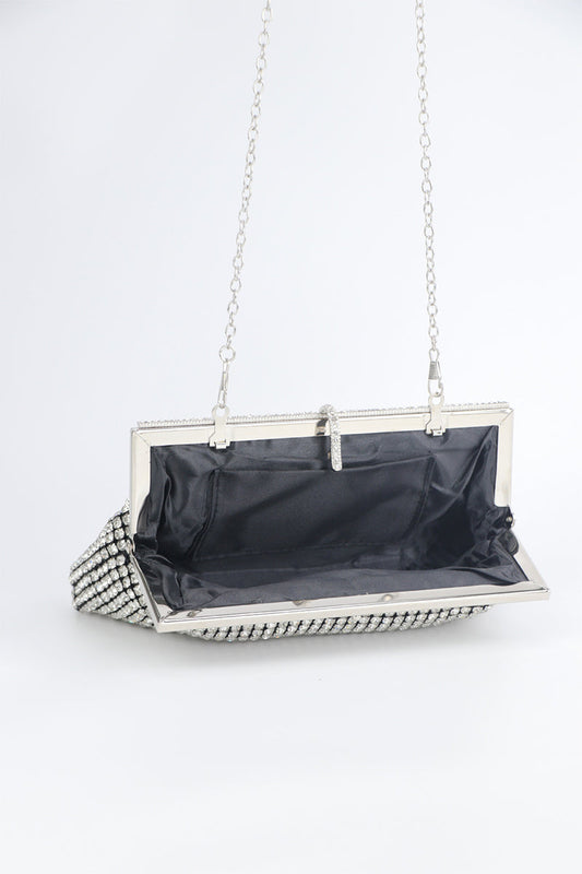 Bolsos Diarios Sólidos con Diamantes de Imitación