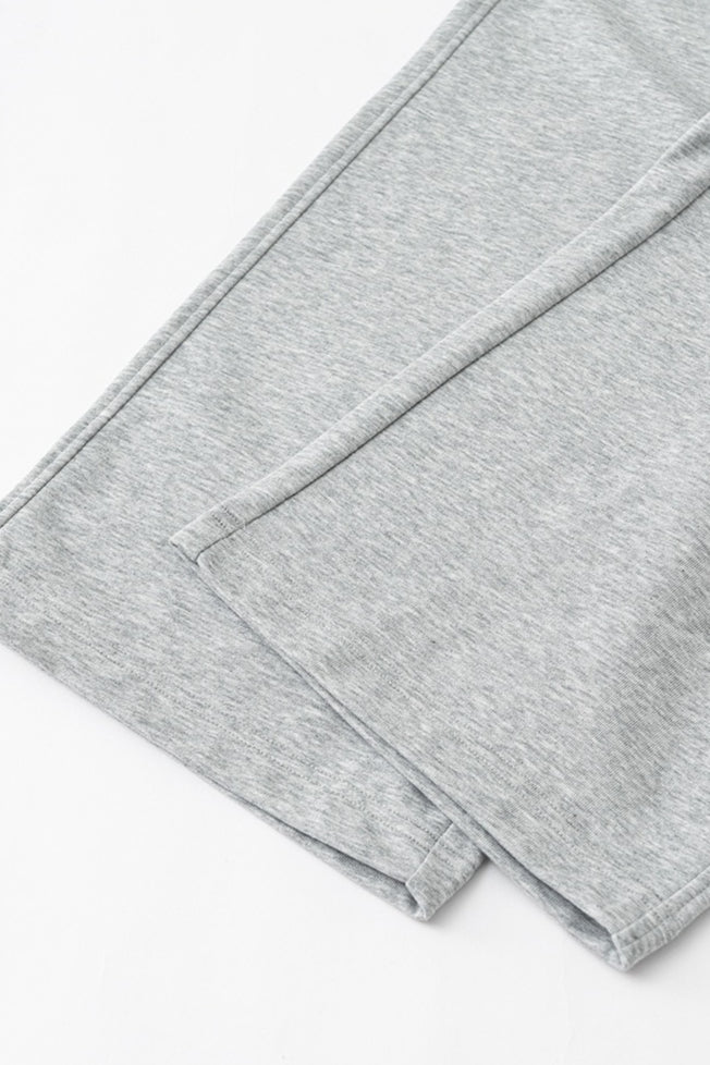 Patchwork Double Waist Wide Leg Athletic Pants