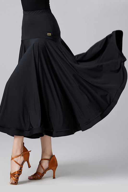 Ballroom Performance Flared Maxi Skirt