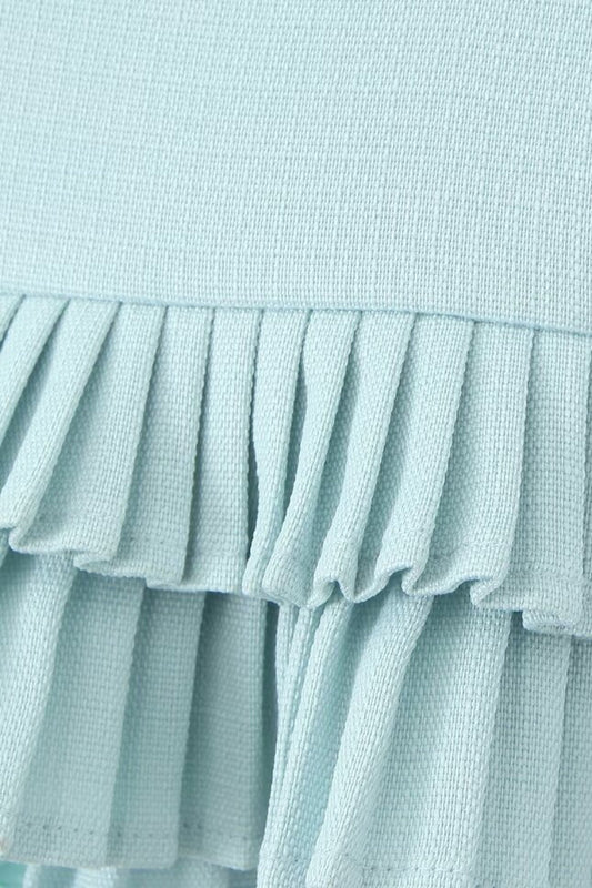 Low Waist Pleated Mini Skirt