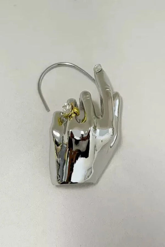Gesture-shaped Clip-on Earrings