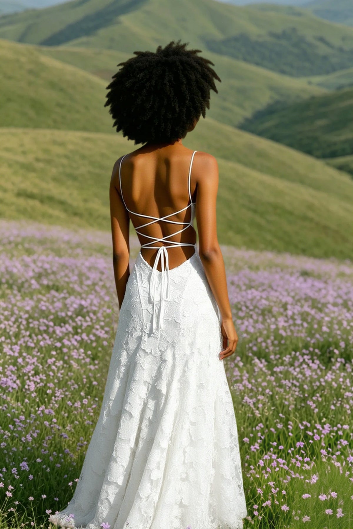 Backless Chiffon Maxi Dress
