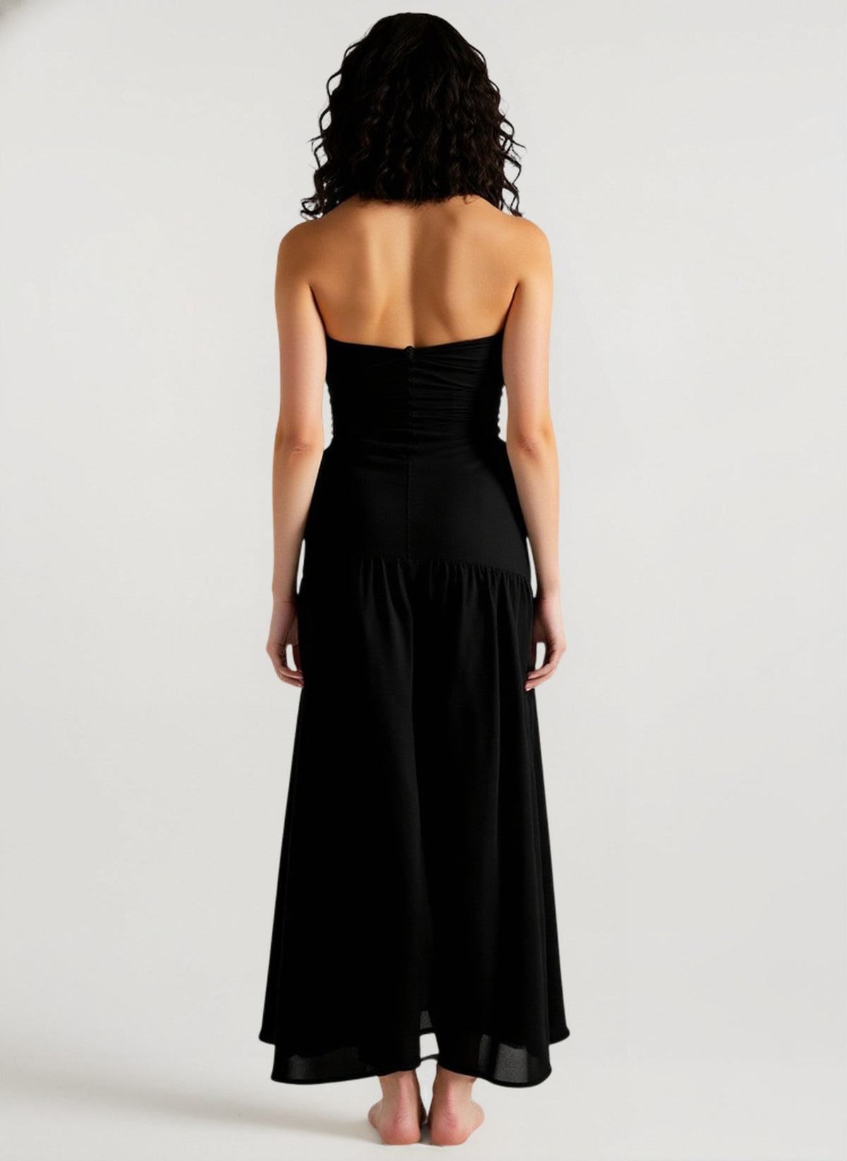 Solid Tube Cutout Sexy Vacation Dress