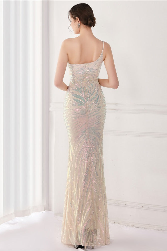 Sparkle Beaded V Neck Party Gown Formal Dress