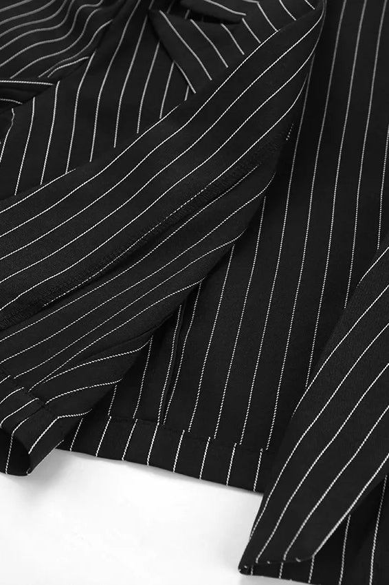 Retro Stripe Slim Fit Blazer