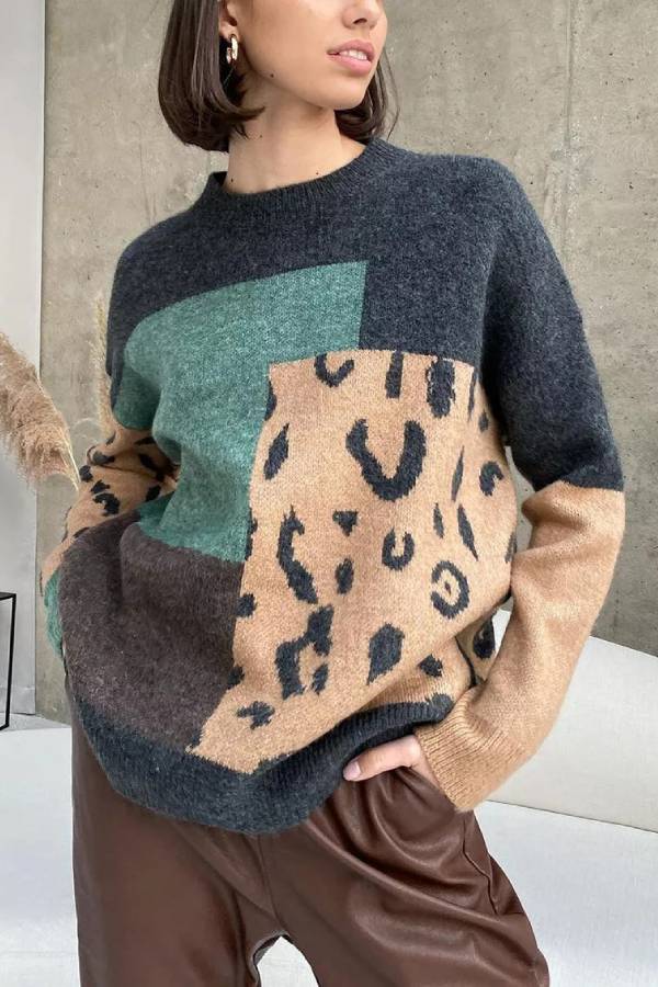 Loose Crew Neck Sweater