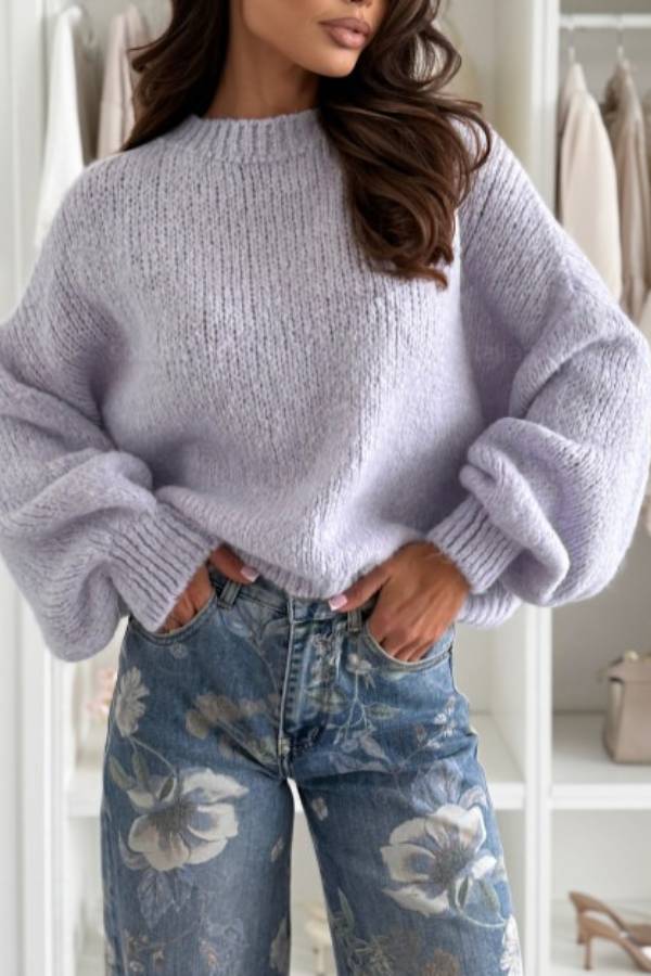 FIERRA pastel pink sweater with wool