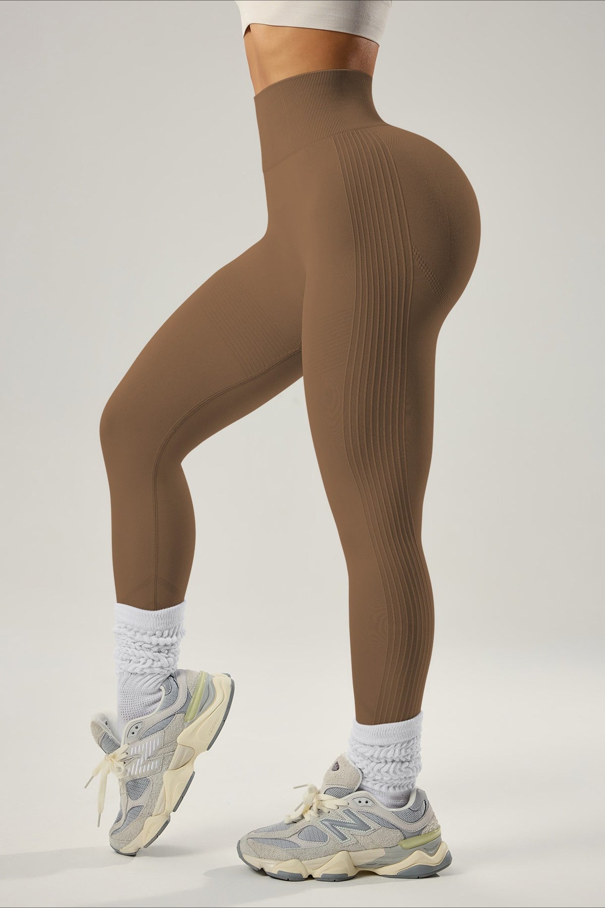 High-Waisted Quick-Dry Sculpting Workout Leggings