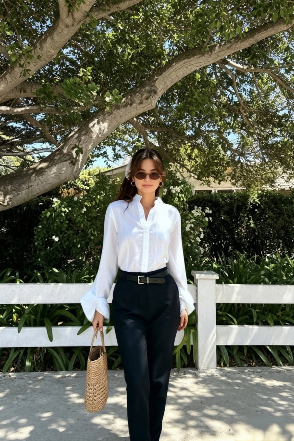 Romantic Lantern Sleeve Blouse
