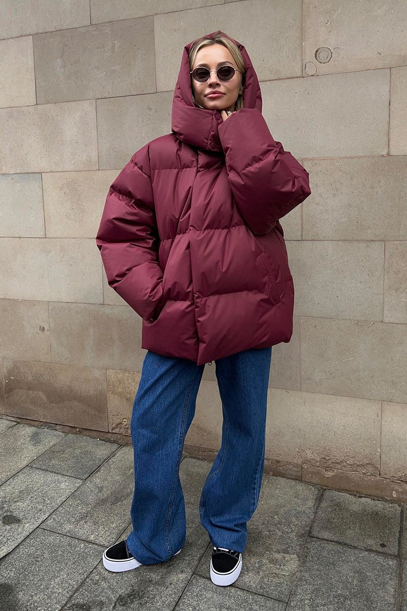 Relaxed Fit Quilted Longline Coat