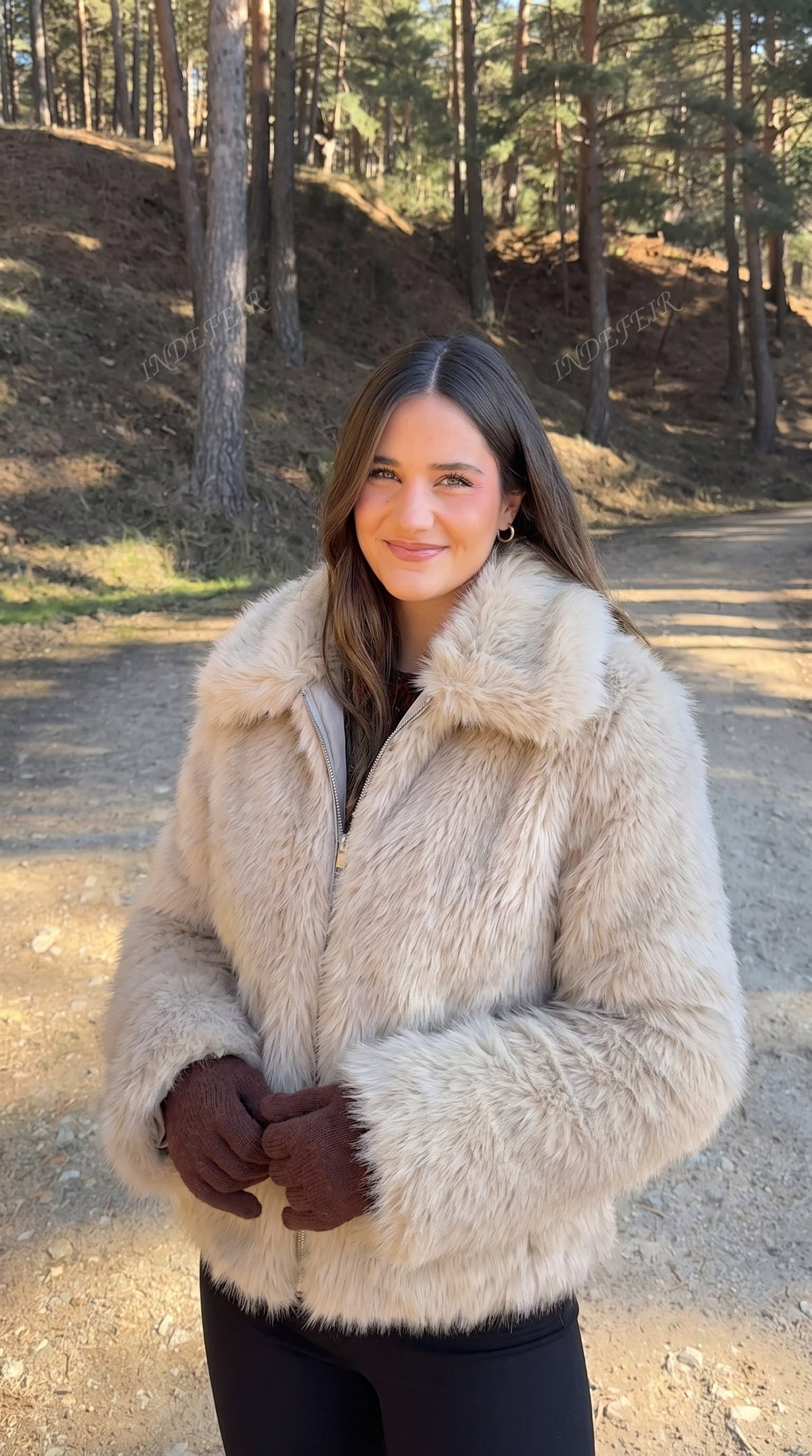 Amelia Faux Fur Bomber Jacket