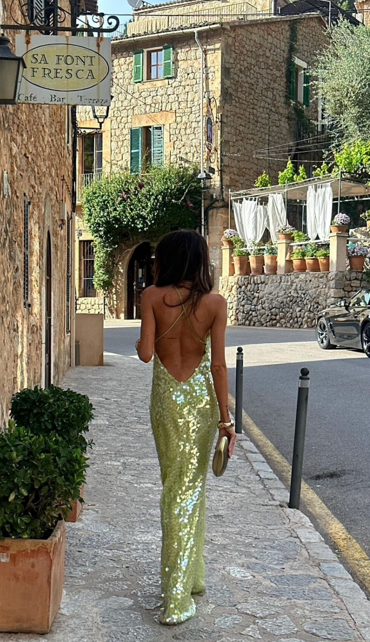 Lacey Sequin Maxi Dress