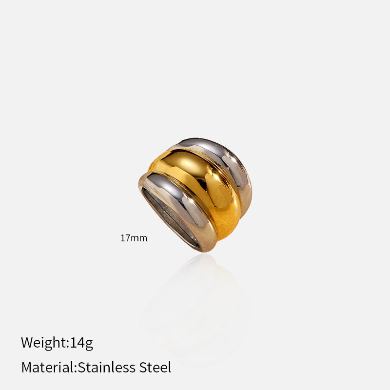 Titanium Steel Seamless Band Ring