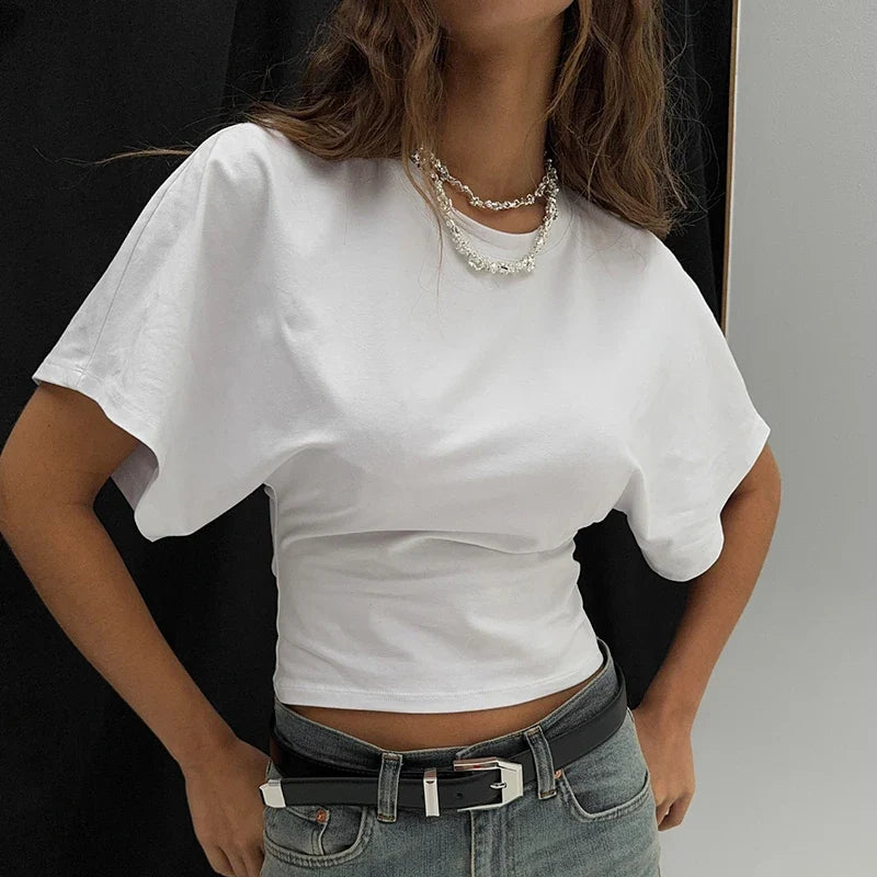 Waist Slimming Shoulder T-shirt