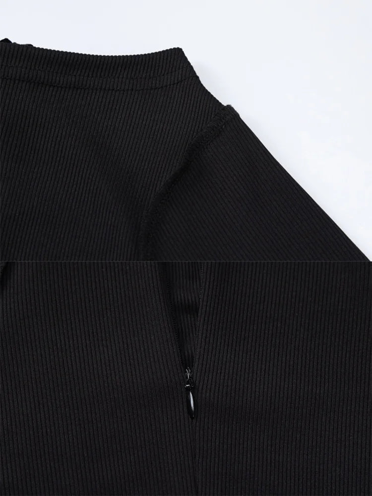 Summer Fashion Slim Solid Colour Playsuit One Piece Casual Round Neck Sleeveless Women’s Sexy Hollow Splicing Women Clothing