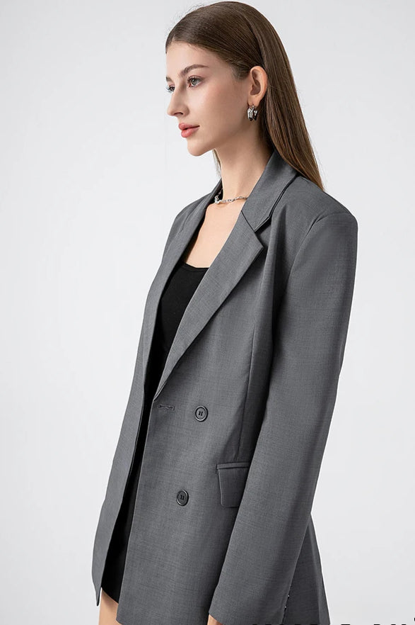 Belted Oversized Casual Blazer