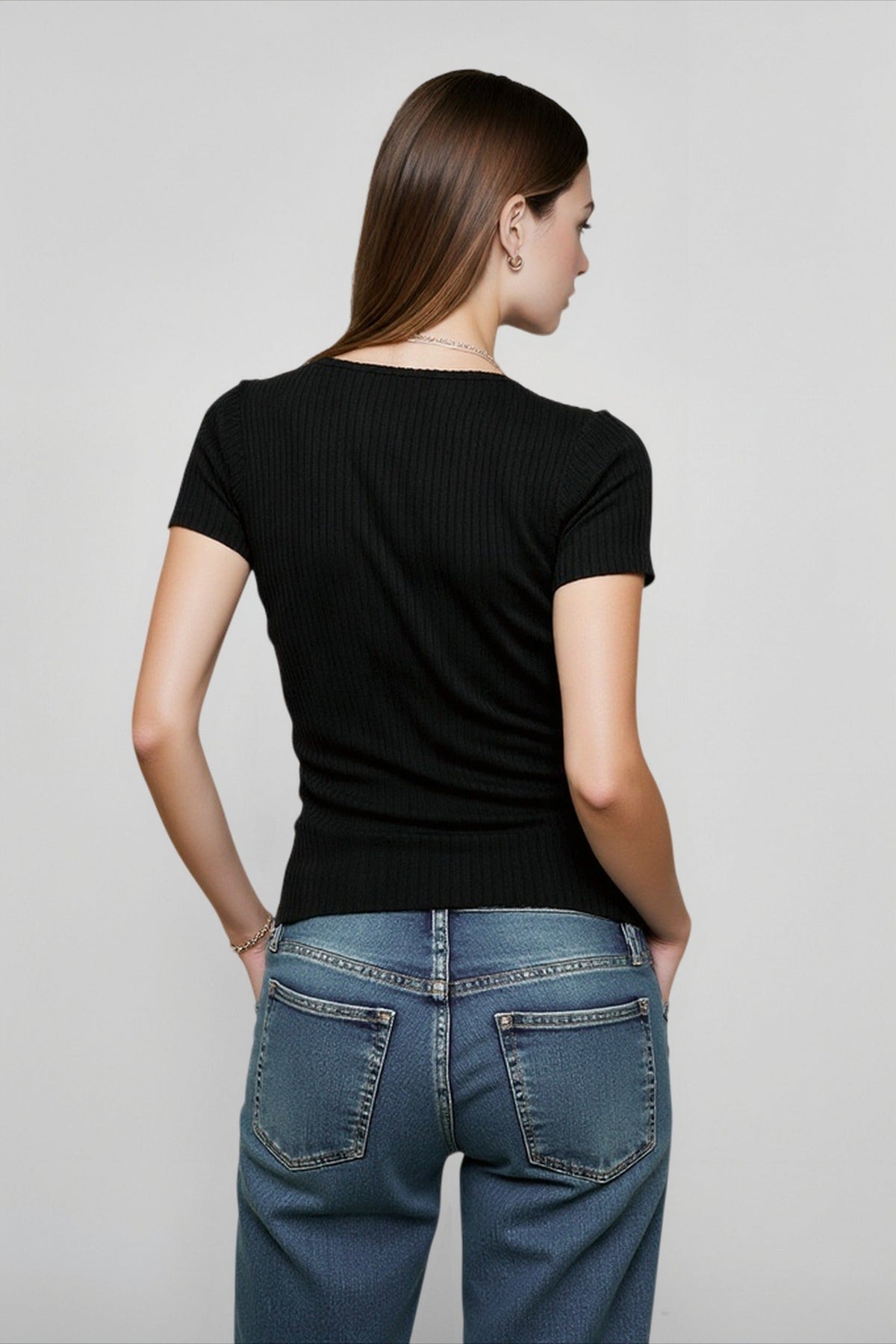 Vintage Fitted Solid T-shirts