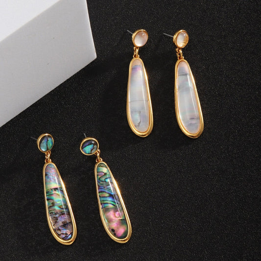 Abalone Teardrop Earrings