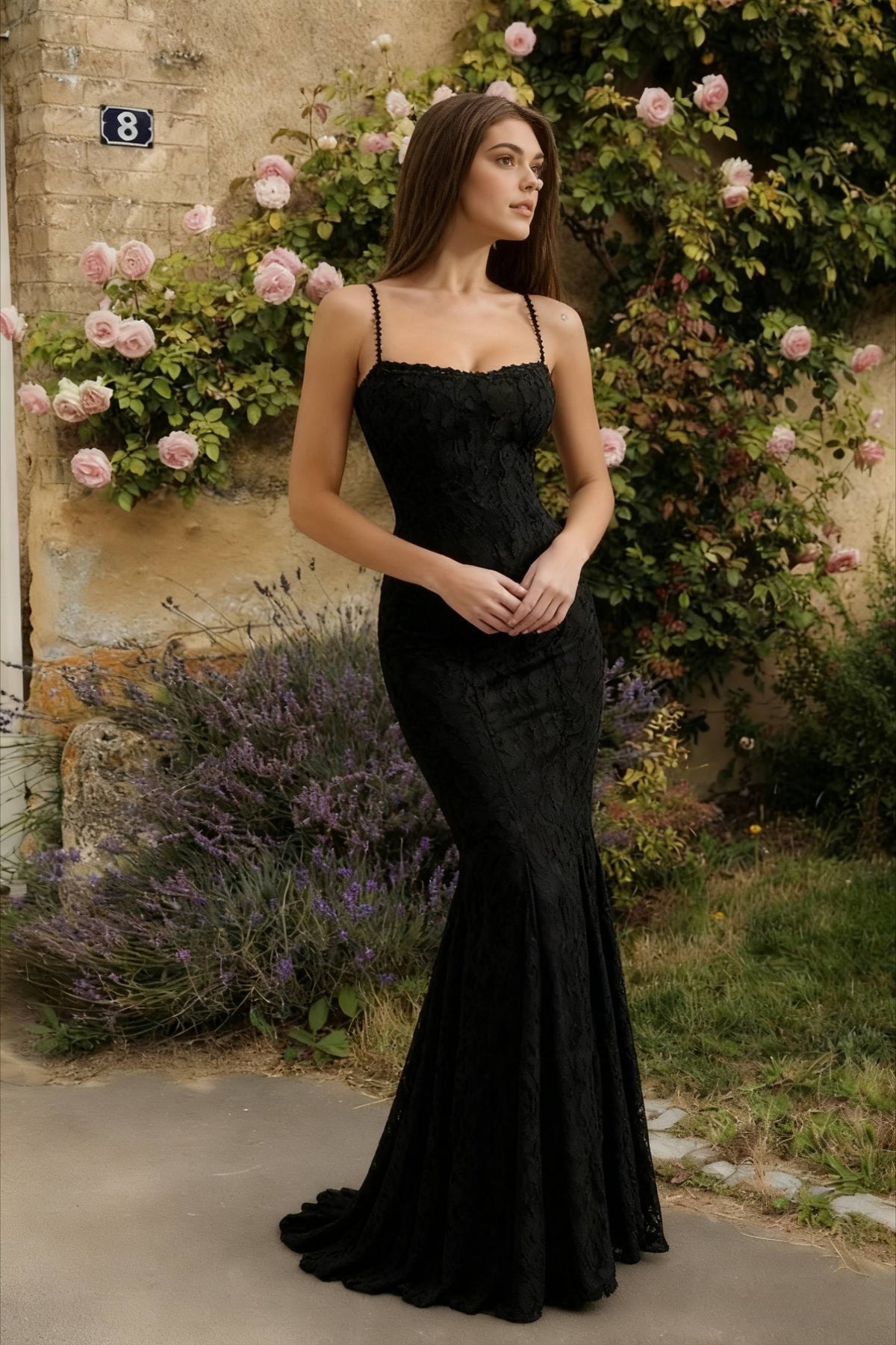 Elegant Maxi Mermaid Spaghetti Strap Dress