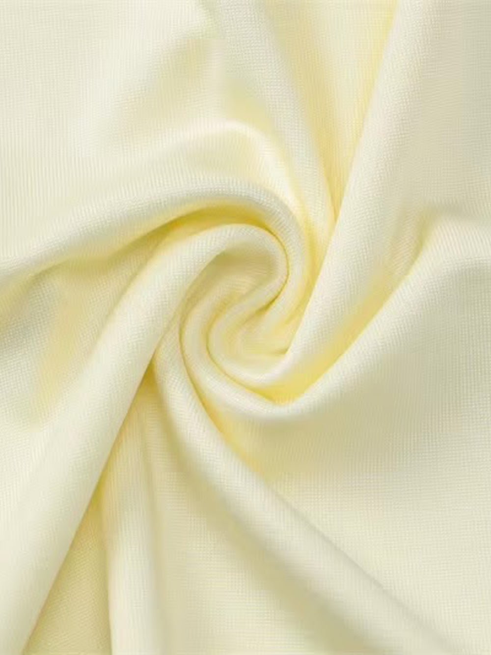 Yellow Knit Halter Neck Deep V-Neck Ring Detail Ruched Bodycon Maxi Dress