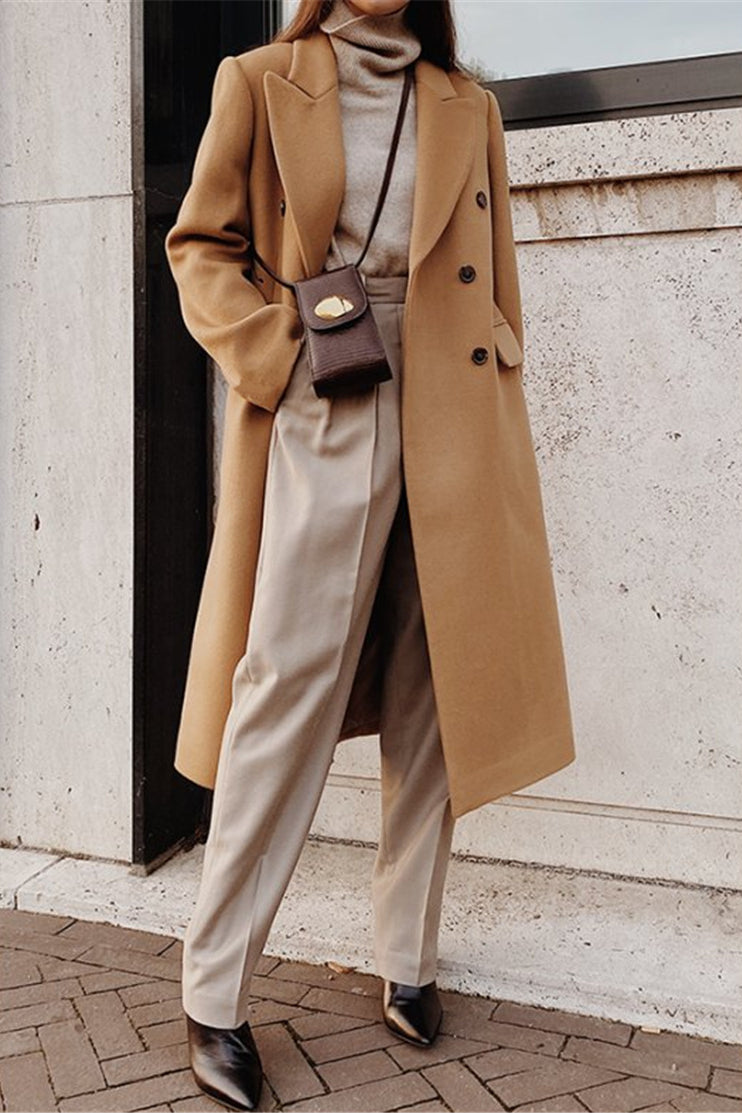Double Breasted Slim Coat