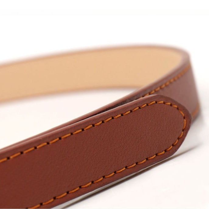 Minimalist Faux Leather Waist Belt