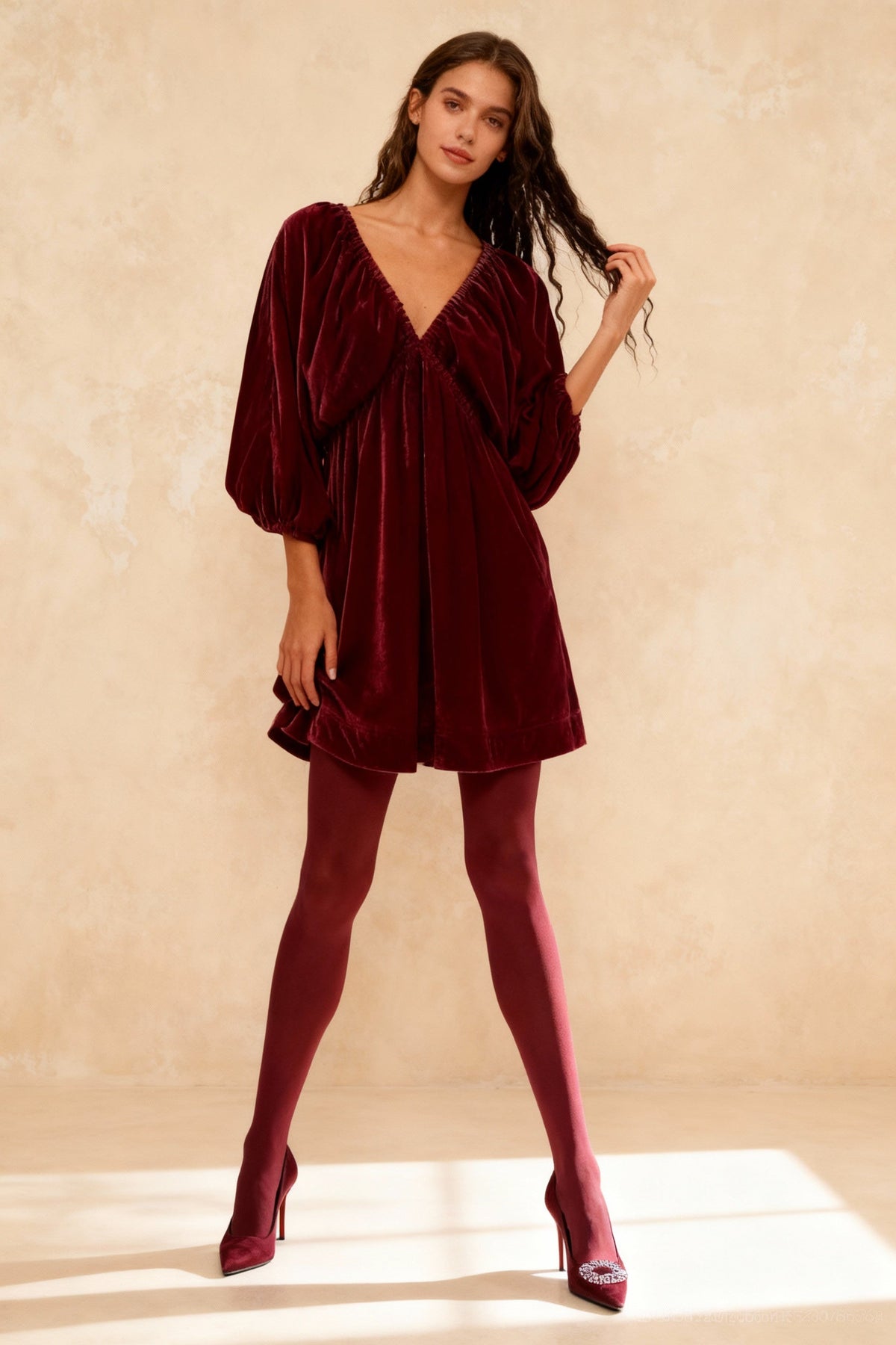 Portia Velvet Stylish Mini Dress