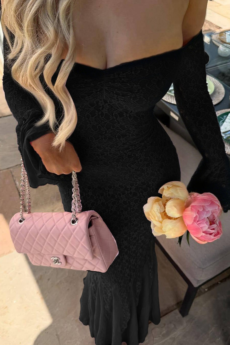 Strapless Ruched Tiered Ruffle Formal Dress