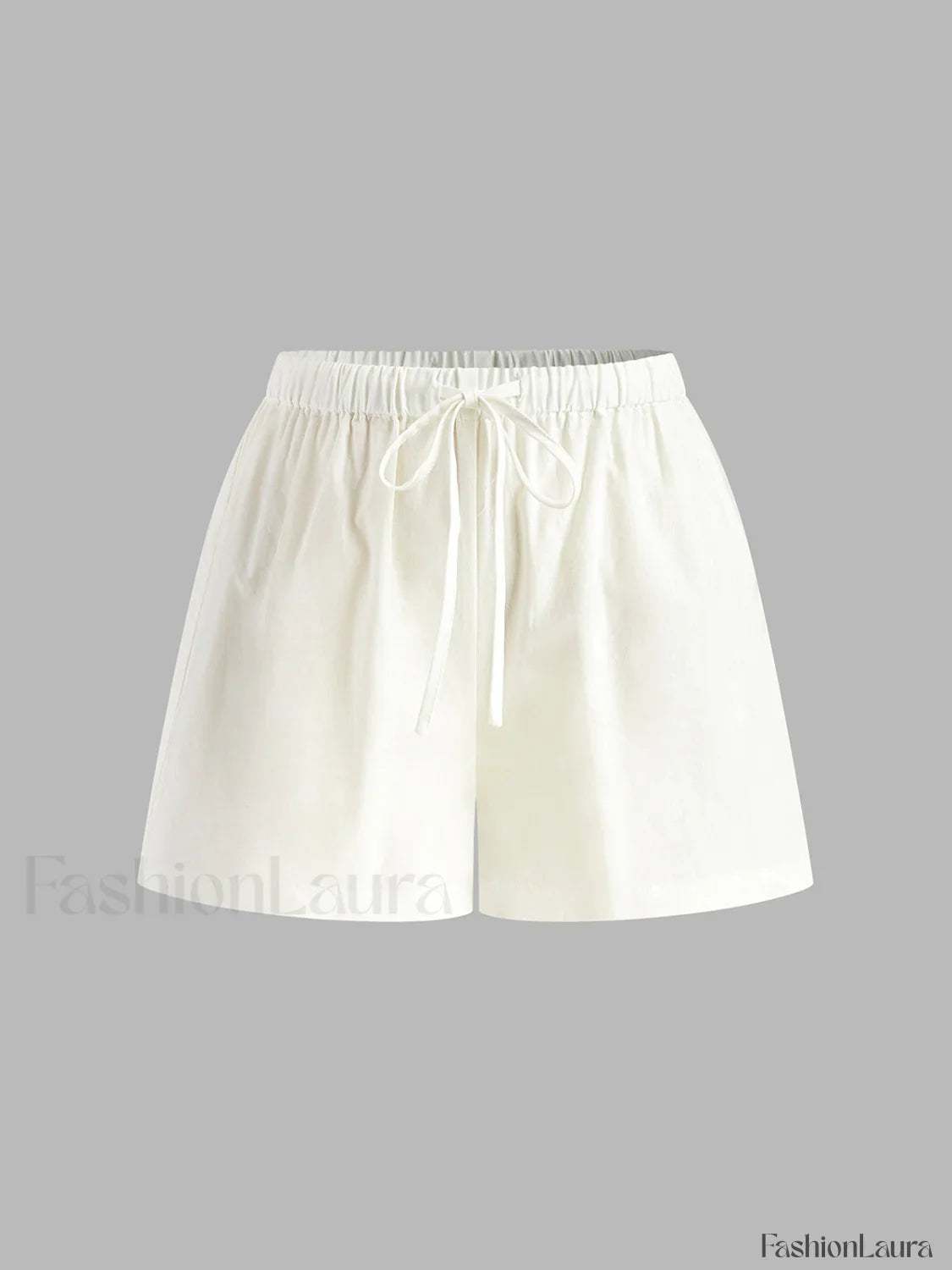 Drawstring Split Casual Shorts Set