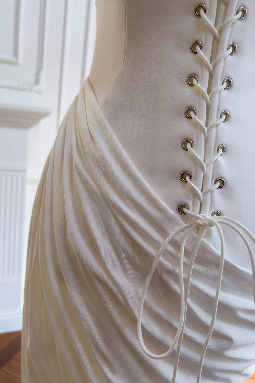 Off Shoulder Bodycon Reception Dress
