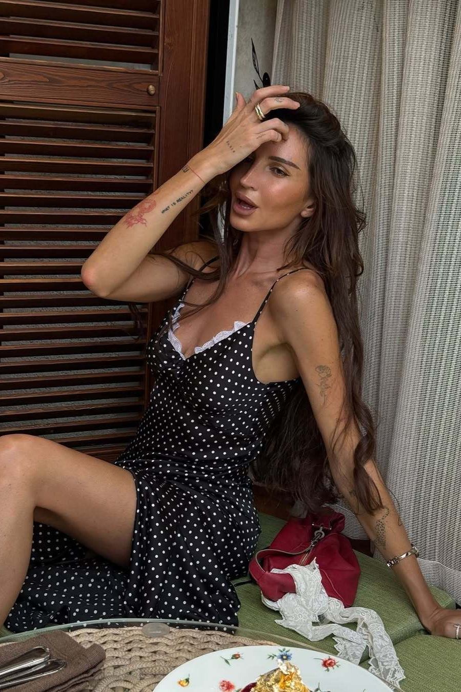 Polka Dot Cami Long Maxi Dress