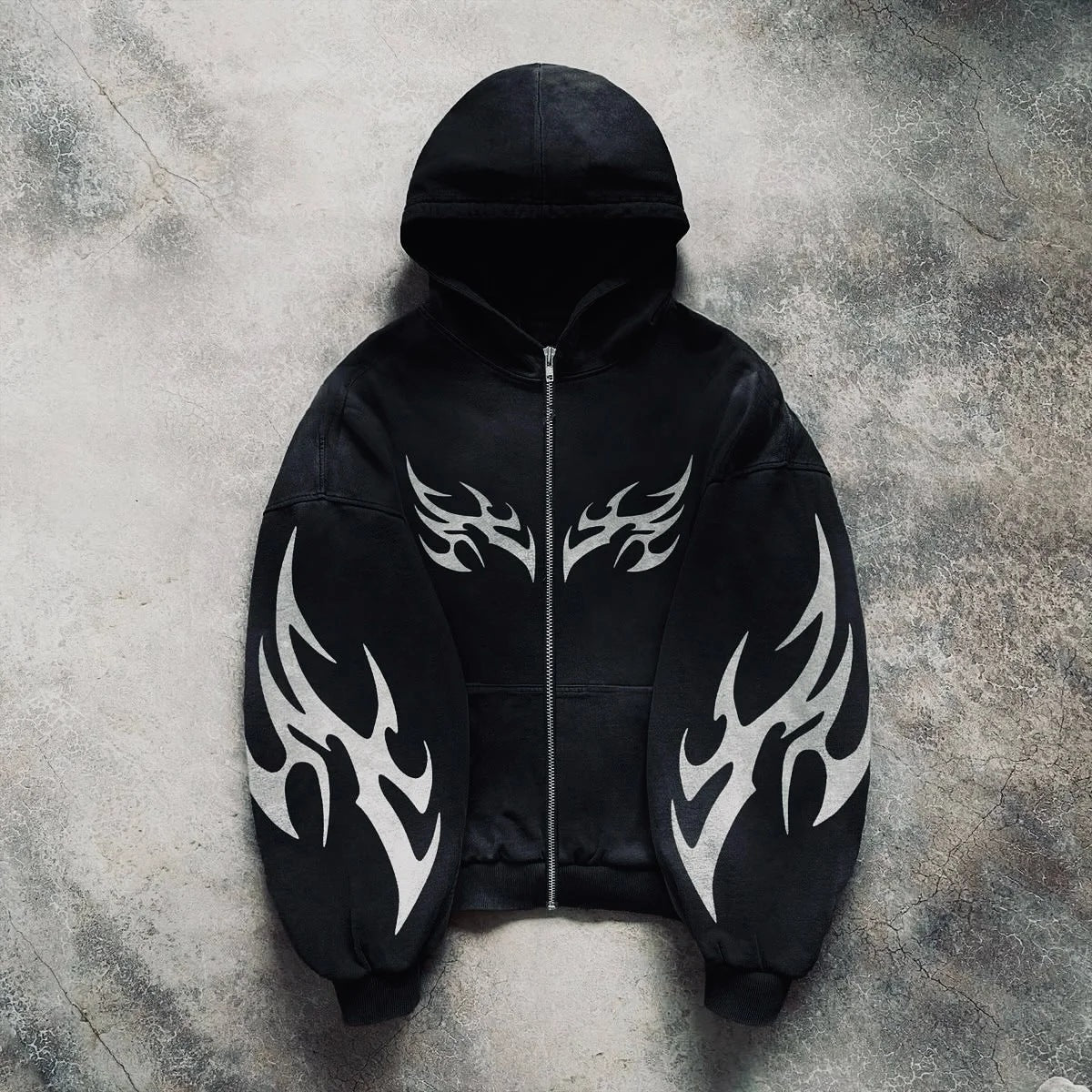 Retro Graphic Oversized Hoodie