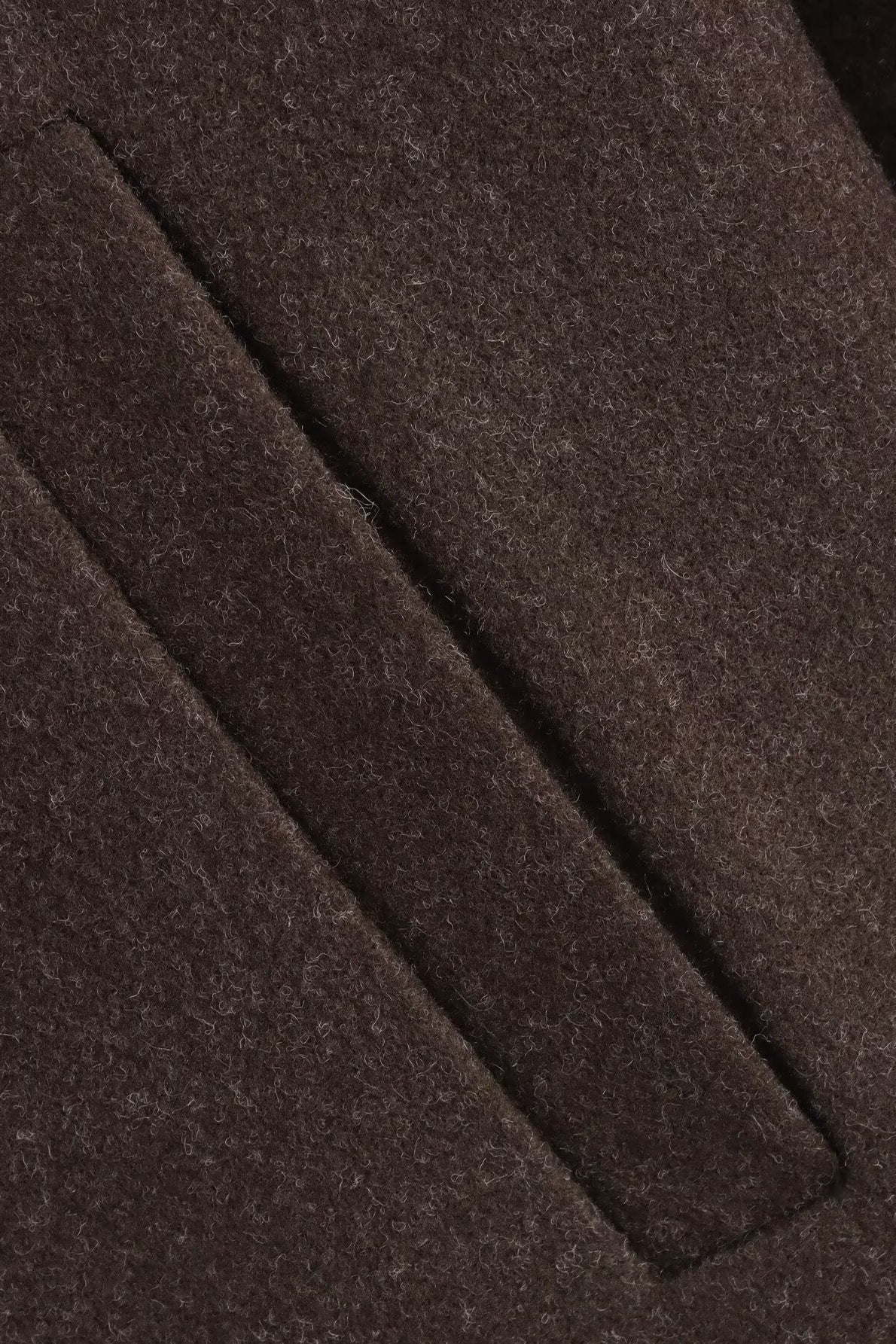 Oversized Zip Wool Jacket