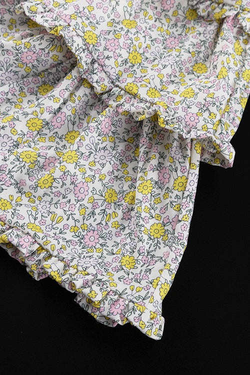 Strapless Off Shoulder Flared Floral Dress