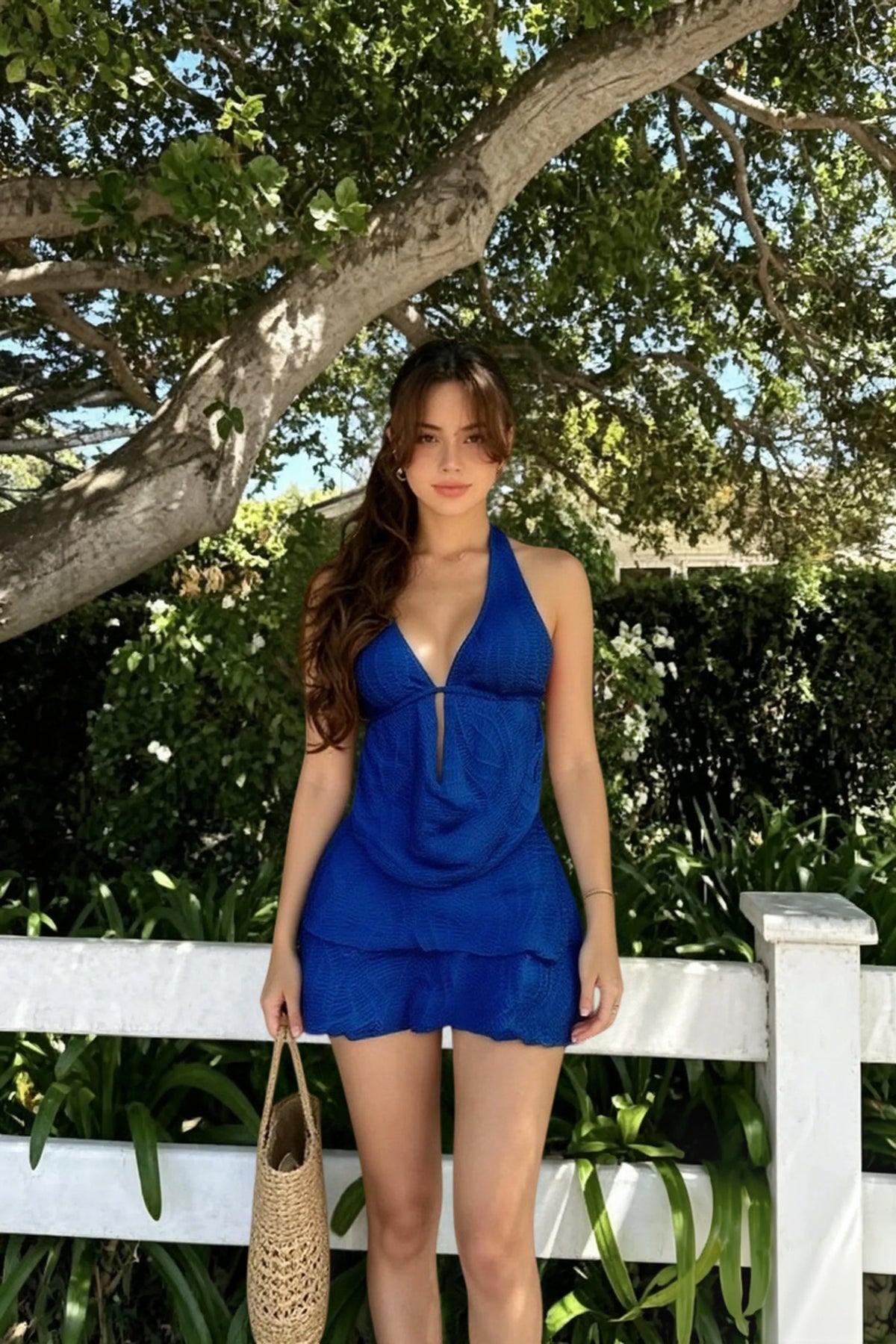 Solid Elegant Three Piece Swim Set