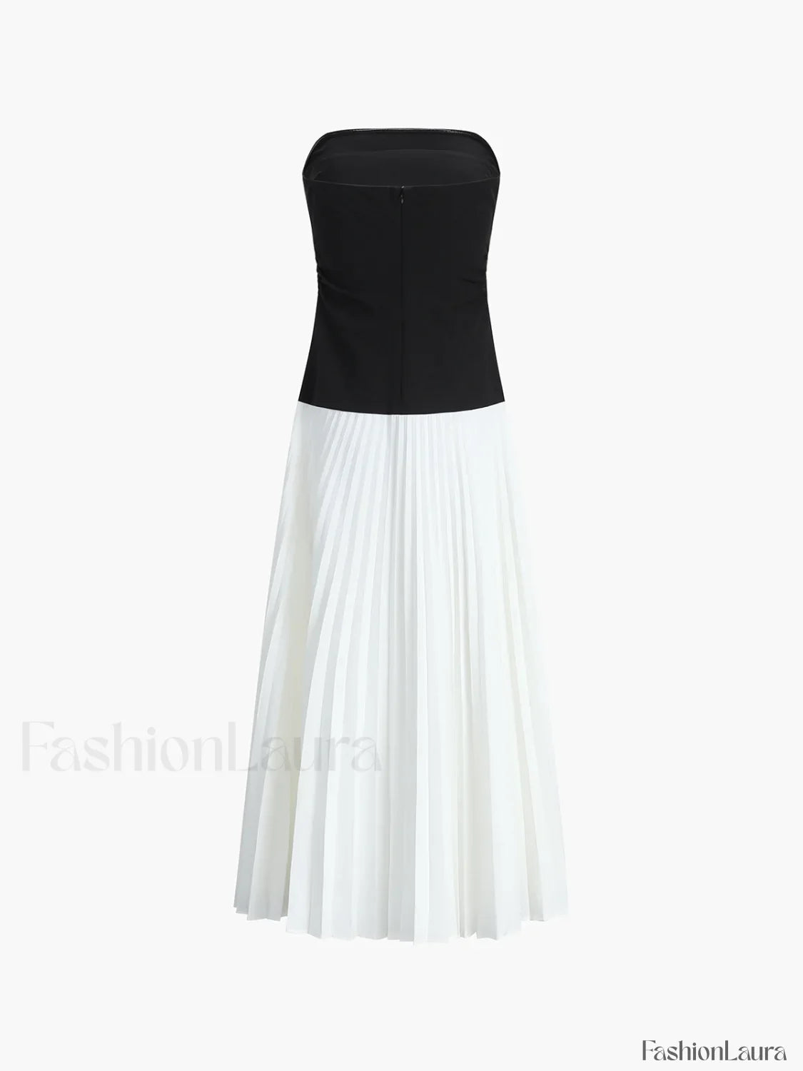 Sleeveless Pleated Long Dress