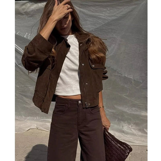 Nicole Faux Suede Jacket