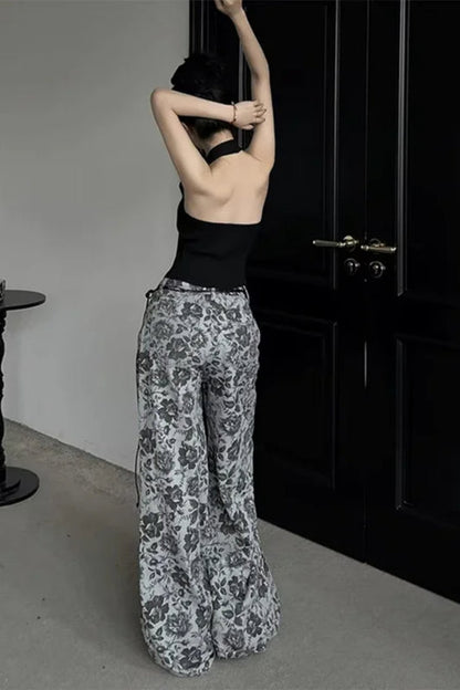 Vintage Floral Straight Leg Jeans