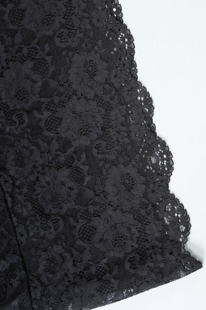 Sheer Lace Patchwork Bodycon Mini Dress