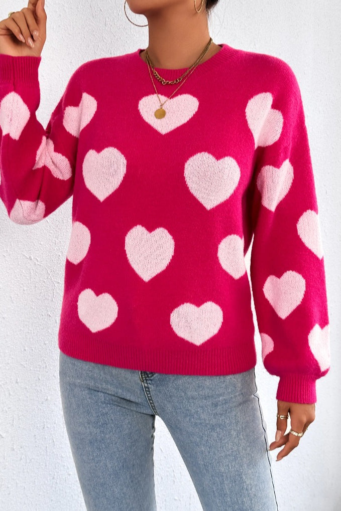 Love Heart Crewneck Sweater