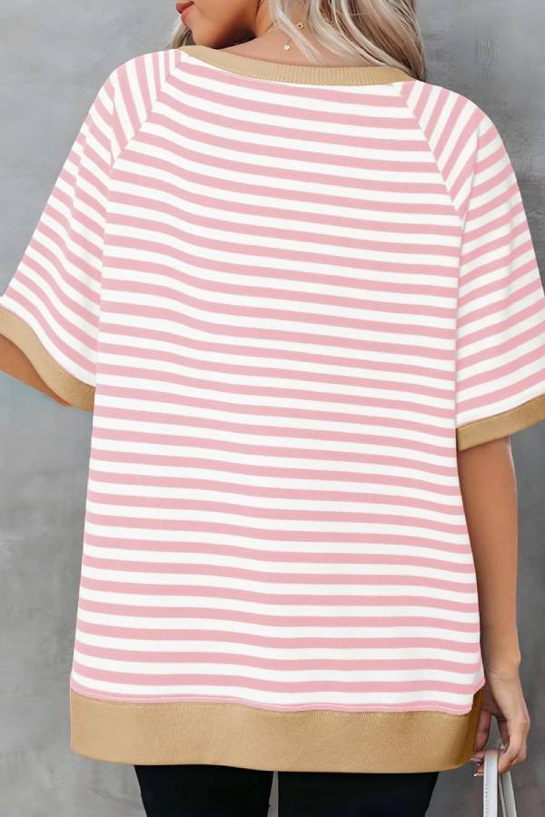 Women's Oversized Striped T Shirts