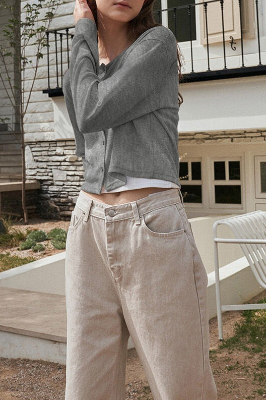 Essential Open Front Knit Top