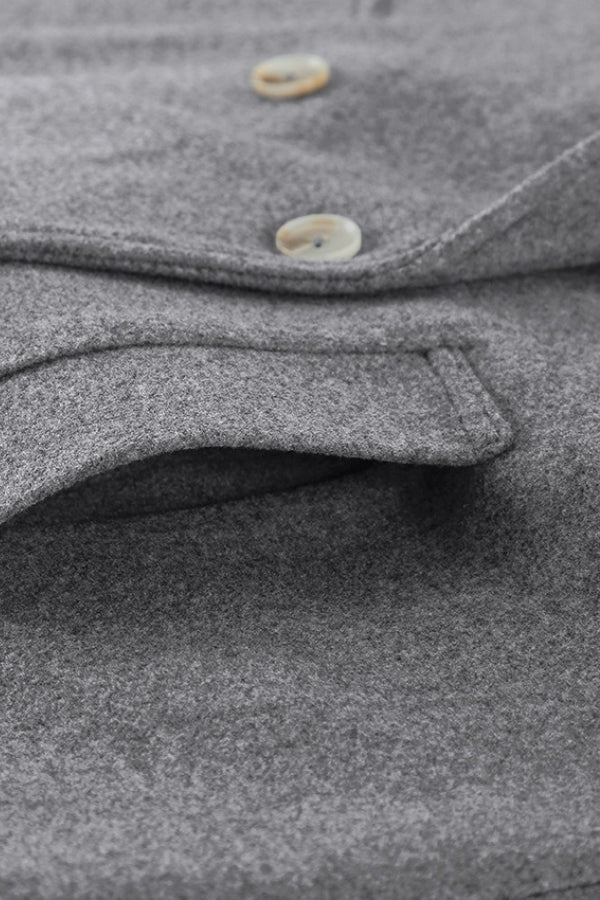 Elegant Mid-length Wool Blend Coat